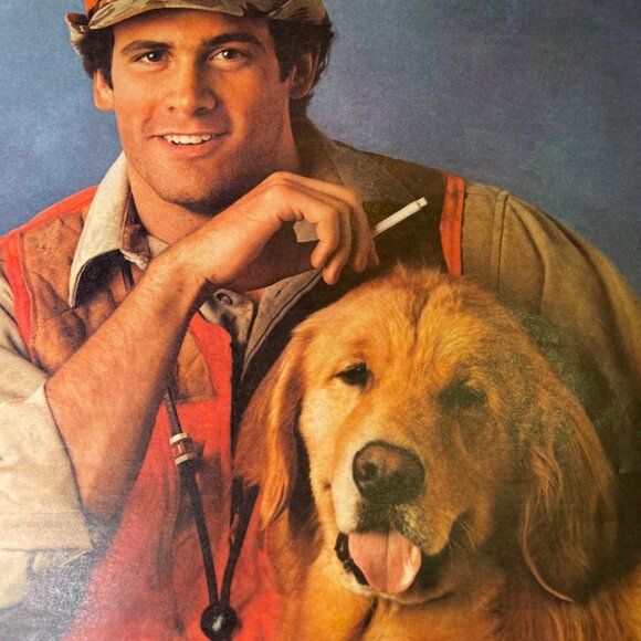 Winston Cigarette Advertisement 1988 Man Golden u Retriever RJ Reynolds Tobacco - Picture 4 of 4